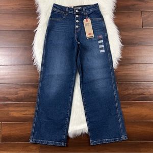 Levi's‎ Size 24 Sun Devil Mile High Cropped Wide Leg Jeans